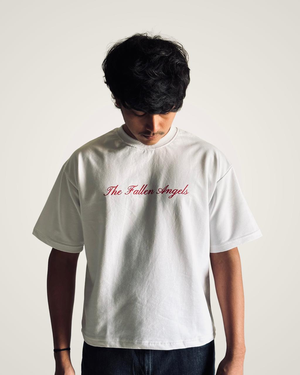 Essential Tee : White – The Fallen Angels